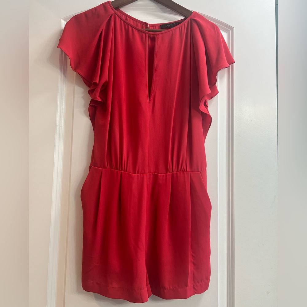BCBGMAXAZRIA romper- size 4, red color